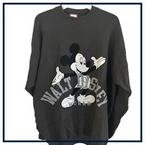 Vintage 80's Walt Disney World Mickey Mouse Sweatshirt‎ OSFA Unisex Oversized